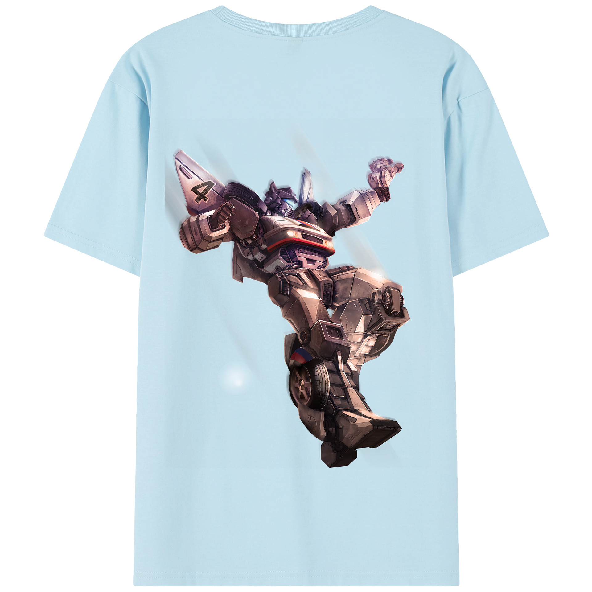 （画像用） Transformers トランスフォーマー 綿100％半袖Tシャツ（背面プリント）